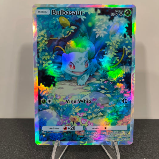 Bulbasaur Holographic Pokémon TCG Pocket Illustration Art Card - Sharp Details!