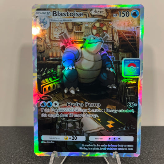 Blastoise Holographic Pokémon TCG Pocket Illustration Art Card - Sharp Details!