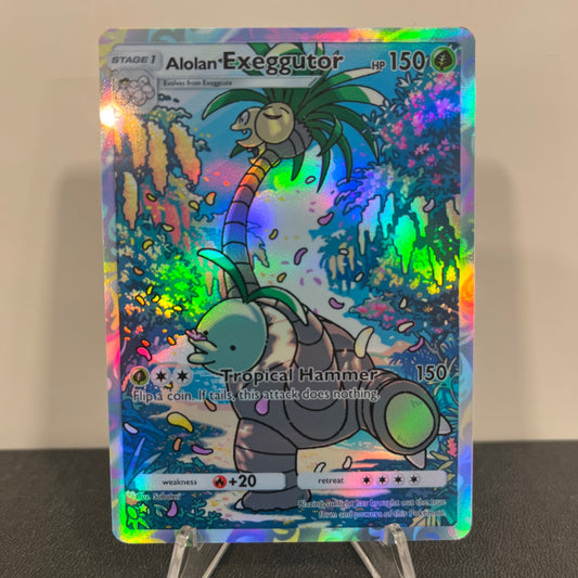 Alolan Exeggutor Holographic Pokémon TCG Pocket Illustration Art Card - Sharp Details!