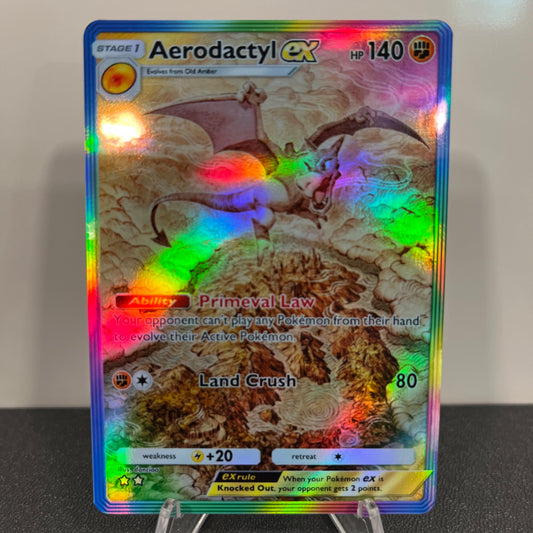 Aerodactyl ex Holographic Pokémon TCG Pocket Illustration Art Card - Sharp Details!