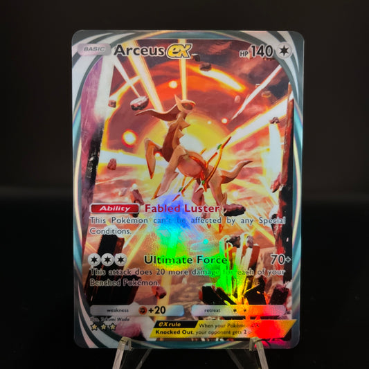Arceus Immersive Holographic Pokémon TCG Pocket Illustration Art Card - Sharp Details!