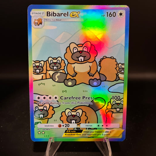 Bibarel ex Pokémon TCG Pocket Illustration Art Card - Sharp Details!