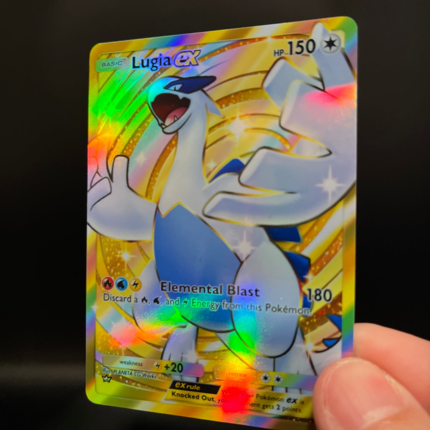 Lugia ex Crown Rare - Holo Fan Card Pokémon TCG Pocket Art | Wisdom of Sea and Sky (A4)