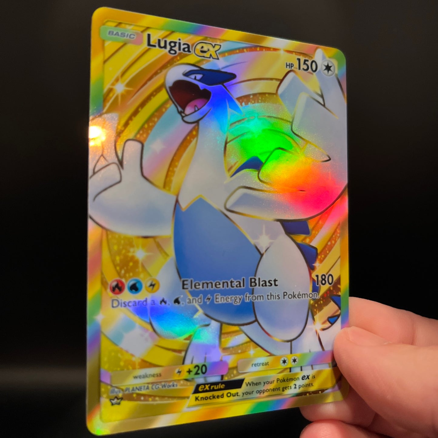 Lugia ex Crown Rare - Holo Fan Card Pokémon TCG Pocket Art | Wisdom of Sea and Sky (A4)