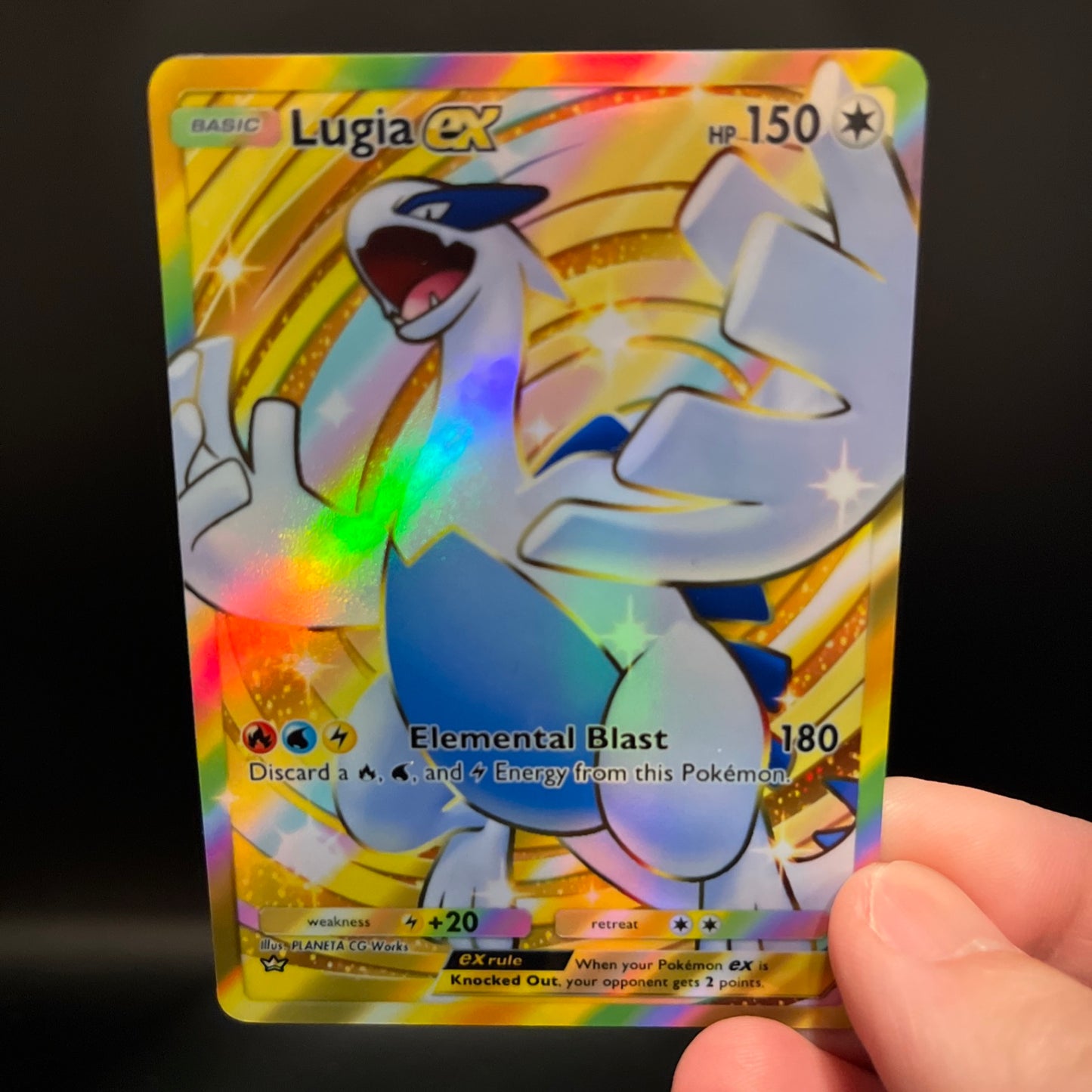 Lugia ex Crown Rare - Holo Fan Card Pokémon TCG Pocket Art | Wisdom of Sea and Sky (A4)