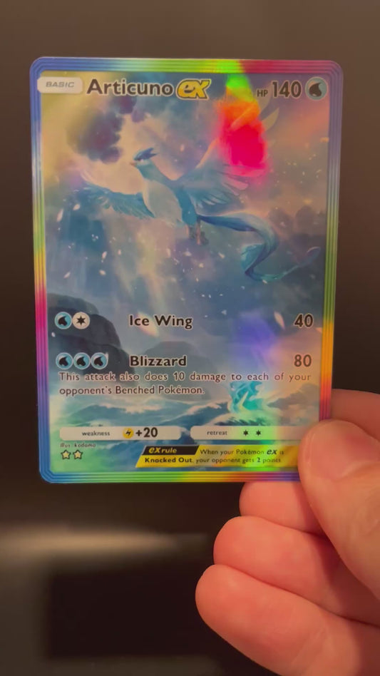 Articuno ex Holographic Pokémon TCG Pocket Illustration Art Card - Sharp Details!