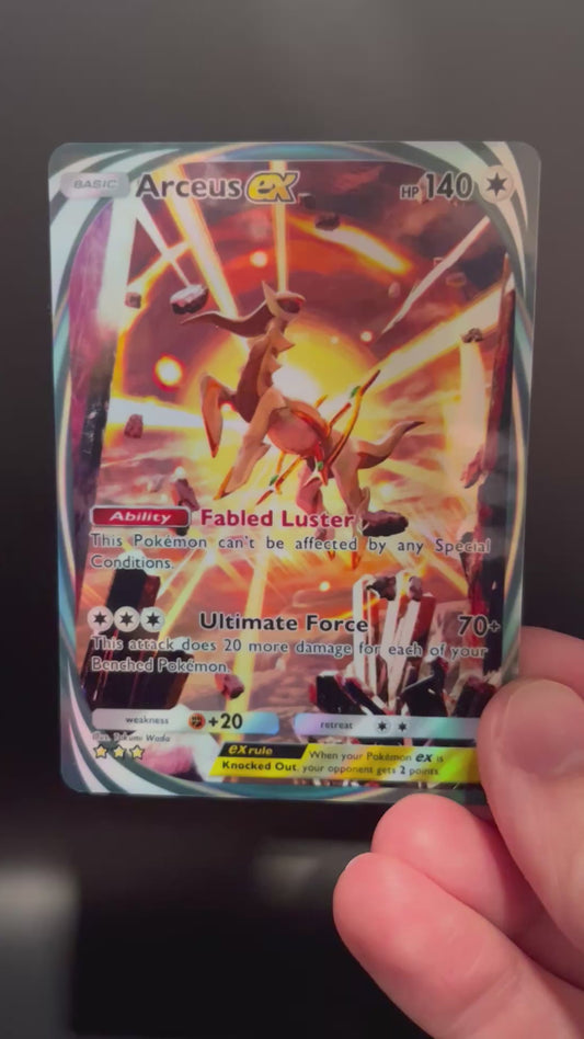 Arceus Immersive Holographic Pokémon TCG Pocket Illustration Art Card - Sharp Details!