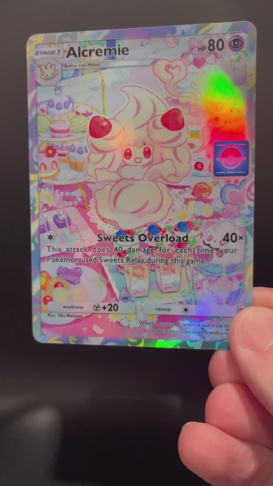Alcremie Fan-Made Holographic Pokémon TCG Pocket Card | Promo Set A